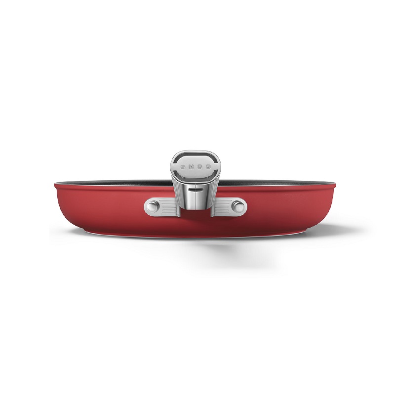 SMEG CKFF2801RDM Kitchenware, Cookware, Frypan 28cm,50's Style (Red)