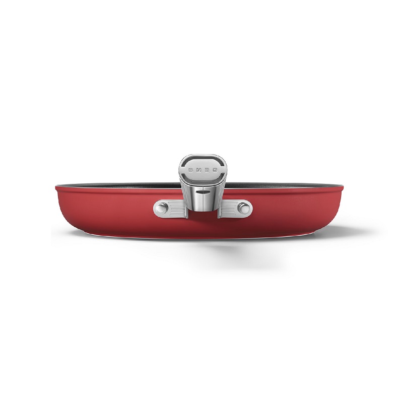 SMEG CKFF3001RDM Kitchenware, Cookware, Frypan 30cm,50's Style (Red)