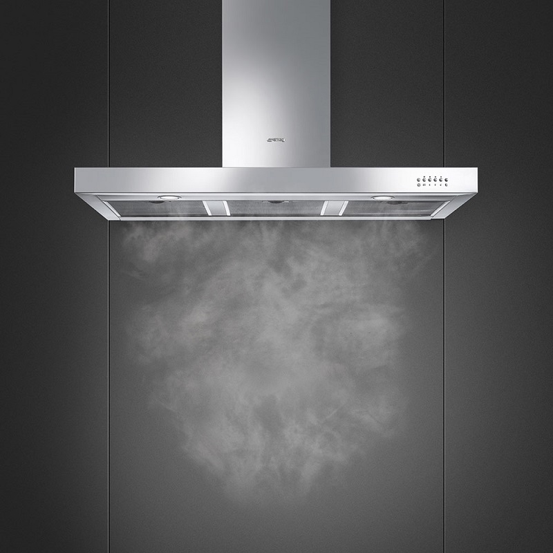 SMEG KS110XE Decorative wall hood, 110 cm, Universale Aesthetic (Stainless Steel)
